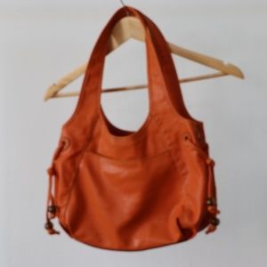 Orange Leather Bag